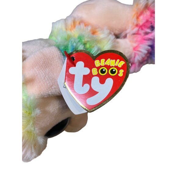 TY Rainbow Poodle Beanie Boo Small 6 Inch - Stuffed Animal (37223) - Picture 9 of 12